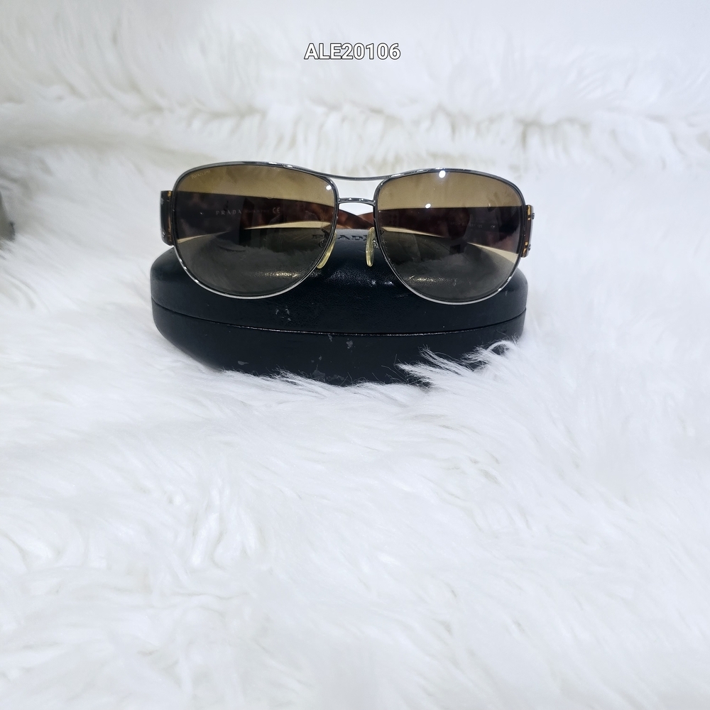 Prada Sunglasses Tortoise Shell SPR 52G 64□14 5AV-651 125 with Case - Picture 12 of 12